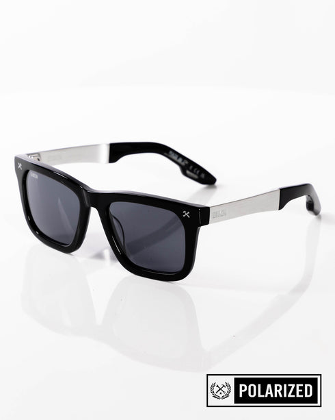ANVIL METAL POLARIZED SUNGLASSES - BLACK/GREY